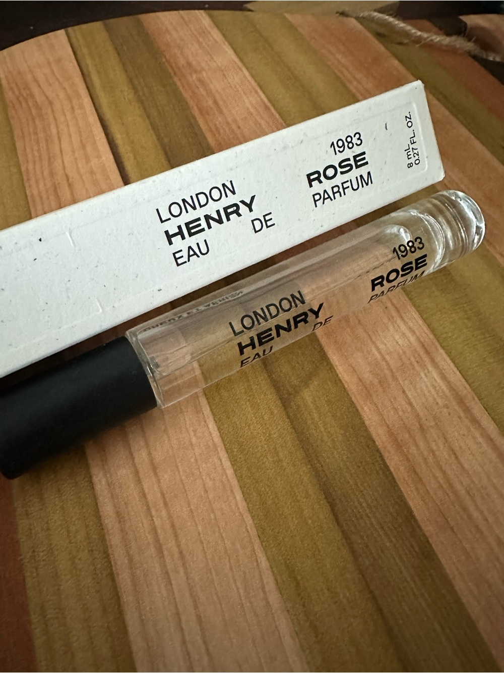 Henry Rose London 1983 - Clear Glass Roller Bottle